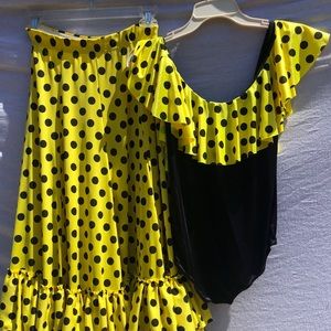 Two piece flamingo style outfit